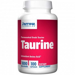 Таурин Jarrow Formulas, Таурин 1000 мг, 100 капсул. Таурин является серосодержащей, антиоксидантной аминокислотой, которая способствует антиоксидации, осморегуляции (поддержание нужной концентрации ио