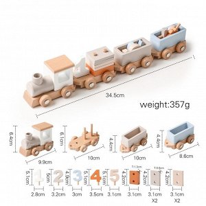 Деревянная игрушка "Поезд"