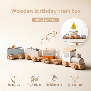 Деревянная игрушка "Поезд"