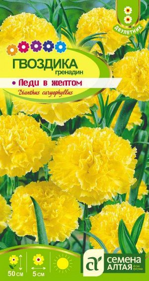 Гвоздика гренадин Леди в желтом/Сем Алт/цп 0,1 гр.