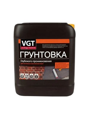 ГРУНТОВКА VGT ВД АК 0301 (ГЛУБОКОГО ПРОНИКНОВЕНИЯ; ДЛЯ ВНУТРЕННИХ И НАРУЖНЫХ РАБОТ; 5 КГ)