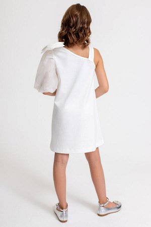 Платье Цвет: молочный

Элегантное асимметричное платье с объемным бантом из
прозрачной формоустойчивой ткани.
Дополнено бантом из основного материала, который легко снимается.
Состав:
65% вискоза, 3