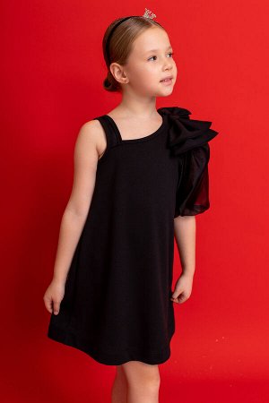 Платье Цвет: черный

Элегантное асимметричное платье с объемным бантом из
прозрачной формоустойчивой ткани.
Дополнено бантом из основного материала, который легко снимается.
Состав:
65% вискоза, 30%