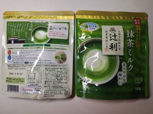 Японский чай Матча КАТАОКА Tsujiri matcha milk, 190 гр. из Японии