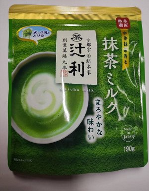 Японский чай Матча КАТАОКА Tsujiri matcha milk, 190 гр. из Японии