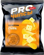 «PRO-Чипсы», чипсы со вкусом сыра, произведены из свежего картофеля, 60г