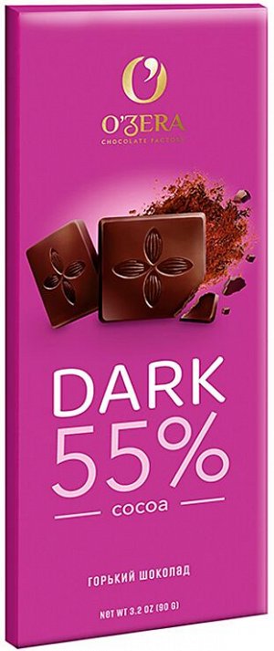 «O'Zera», шоколад горький Dark, 90г