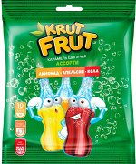 «KrutFrut», карамель с шипучей начинкой кола, апельсин, лимон, 90г
