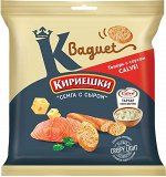 «Кириешки Baguet», сухарики со вкусом «Семга с сыром» и с соусом тар-тар «Calve», 70г