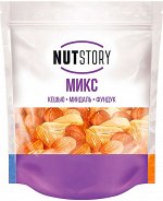 «NutStory», микс ореховый из кешью, миндаль, фундук, 150г