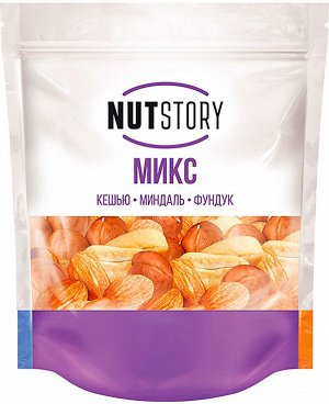 «NutStory», микс ореховый из кешью, миндаль, фундук, 150г