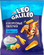 «Leo Galileo», кукурузные палочки со вкусом сметана &amp; сыр, 45г