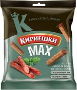 «Кириешки», сухарики со вкусом охотничьих колбасок, 40г