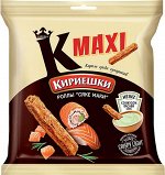 «Кириешки Maxi», сухарики со вкусом роллов «Сяке маки» и с соусом со вкусом васаби «Calve», 75г