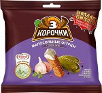 «3 Корочки», сухарики со вкусом малосольных огурчиков и соусом тар-тар «Calve», 85г