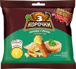 «3 Корочки», сухарики со вкусом холодца с хреном и горчичным соусом «Calve», 85г