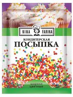 «Nina Farina», кондитерская посыпка «Цветные шарики», 15г