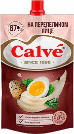 «Calve», майонез «На перепелином яйце» 67%, 200г