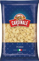 «Cardinale», макаронные изделия «Рожки», 400г