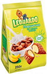 «Leonardo», готовый завтрак «Подушечки со вкусом банана», 250г