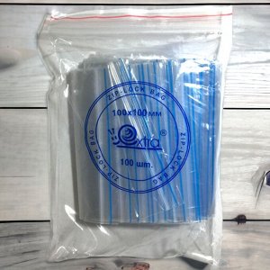 Пакеты с замком ZIP LOСK  (зип пакет) 100х100мм, 100 шт.