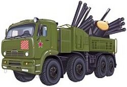 Плакат вырубка Военная машина Панцирь А4 ФМ1-11131