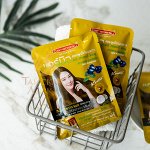 Шампунь оттеночный с кератином и клиторией &quot;Карамельный&quot;  Carebeau