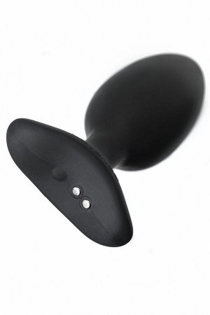 Анальная втулка LOVENSE Hush 2 (M), силикон, черная, 13,5 см, ? 4,4 см