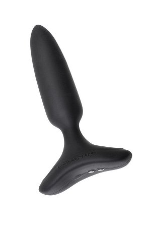Анальная втулка LOVENSE Hush 2 (XS), силикон, черная, 12,1 см, ? 2,5 см