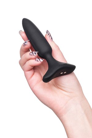 Анальная втулка LOVENSE Hush 2 (XS), силикон, черная, 12,1 см, ? 2,5 см