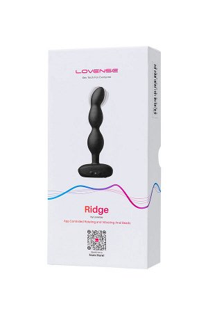Анальный стимулятор LOVENSE Ridge, силикон, черный, 17,2 см