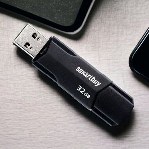 Флешка (Флеш-накопитель) SmartBuy 32GB CLUE Black (SB32GBCLU-K)