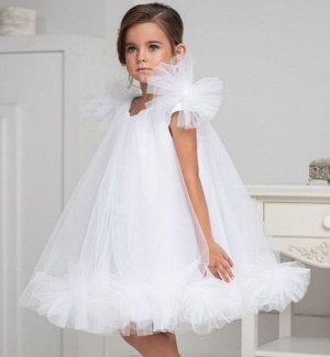 Платье белое праздничное нарядное пышное для девочки