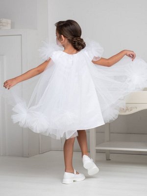 Платье белое праздничное нарядное пышное для девочки