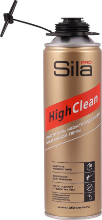 SILA PRO HighClean, очиститель монтажной пены, 500 ml, Россия