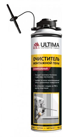 Ultima, очиститель монтажной пены, 500 ml, Россия
