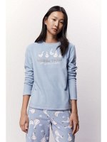Пижама флисовая 921 гуси (в пути)
