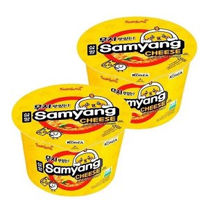 Лапша пшеничная Samyang ЧИЗ БИГ БОУЛ, со вкусом сыра, чашка 105 гр. Ю.Корея (CHEESE BIG BOWL)