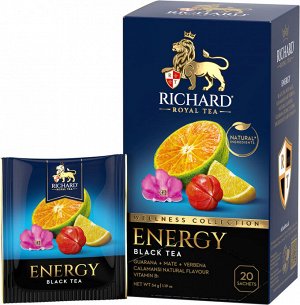 Чай черный ароматизированный Richard &quot;ENERGY&quot; 20 сашет