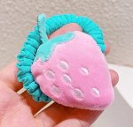 Резинка для волос с плюшевыми мультяшками, как на фото