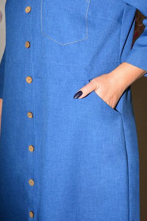 Платье Цвет: синий
Сезон: Демисезон
Коллекция: * Осень 2023 *, Осень-Зима
Стиль: На каждый день
Материал: текстиль
Комплектация: Платье
Состав: 65% ПЭ, 29% вискоза, 6% спандекс

Платье женское из од