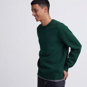 Мужской свитер, темно зеленый