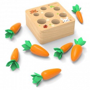 Деревянный набор "Грядка Морковок"