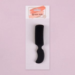 Расчёска-мини массажная, 3 ? 13,8 см, цвет чёрный