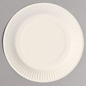 Набор бумажной посуды: 6 тарелок, 6 стаканов, цвет голубой