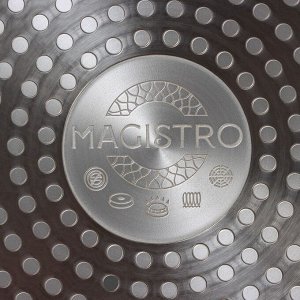 Блинница Magistro Flame, d=24см, h=1,6 см, антипригарное покрытие, индукция, цвет чёрный