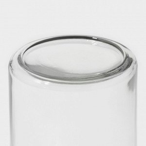 Набор стеклянных банок для сыпучих продуктов с пробковой крышкой Доляна «Парфе», 280 мл, 6,7x12,8 см, 12 шт