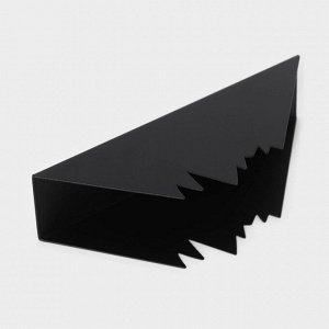 Салфетница «Горы», 15x4x6 см, цвет чёрный