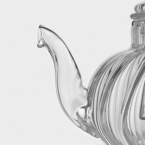 Заварочный чайник Доляна «Диана. Грация», 400 мл, стеклянное сито, стекло