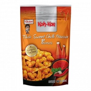 Koh-Kae Арахис жареный со вкусом тайского сладкого соуса Peanuts Thai Sweet Chilli Flavour, 90 г пакет